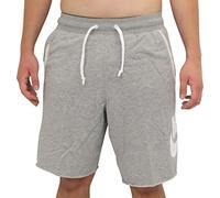 Nike M NSW He Short Ft Alumni, DK Grey Heather/DK Grey Heather/White/(White), CUSTM