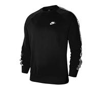 Nike M NSW JDI Crew PK Tape T-Shirt à Manches Longues Homme, Black, FR : L (Taille Fabricant : L)