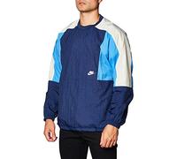 Nike M NSW JKT WVN Crew CB Veste de Sport Homme Midnight Navy/Pacific Blue/Light Bone/(White) FR: S (Taille Fabricant: S)