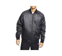 Nike M NSW Swoosh BMBER JKT WVN Veste de Sport Homme, Black/Particle Grey/(White), FR : M (Taille Fabricant : M)