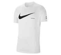 Nike M NSW Swoosh Hbr SS Tee T-Shirt Homme White/(Black) FR: 3XL (Taille Fabricant: 3XL)