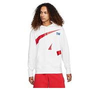 Nike M NSW Swoosh PO SBB Hoodie Sweatshirt, White/University Red, 2XL Mens