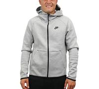 Nike M NSW TCH FLC Hoodie FZ Sweat-Shirt Homme DK Grey Heather/Black/(Black) FR: 2XL (Taille Fabricant: 2XL-T)