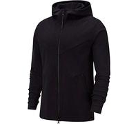 Nike M NSW TCH PCK Hoodie FZ Knit Sweat-Shirt Homme, Black/Black/Black, FR : L (Taille Fabricant : L)