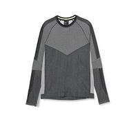 Nike M NSW TCH PCK Top LS Knit SC T-Shirt à Manches Longues Homme, Black/Summit White/Volt, FR : M (Taille Fabricant : M)