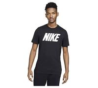 Nike M NSW Tee Icon Block T-Shirt Mens, Black/White, L-T