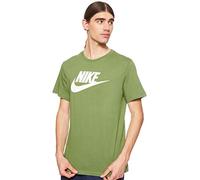 Nike M NSW Tee Icon Futura T-Shirt Homme, Treeline/(White), FR : 2XL (Taille Fabricant : 2XL)