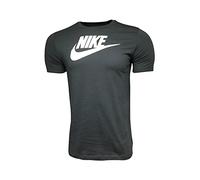 Nike M NSW Tee Icon Futura T-Shirt Mens, Black/(White), L-T