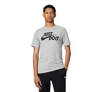 Nike M NSW Tee Just Do It Swoosh T-Shirt Homme DK Grey Heather/(Black) FR: 4XL (Taille Fabricant: 4XL)