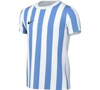 Nike Maillot à manches courtes Striped Division IV en jersey - Unisexe, Mixte enfant, CW3819-103, Blanc/bleu/noir., 8-10 ans
