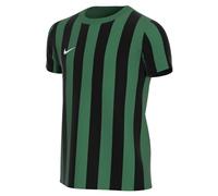 Nike Maillot à manches courtes Striped Division IV en jersey - Unisexe, Mixte enfant, CW3819-302, Vert pin/blanc/noir, 10-12 ans