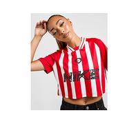 Nike Maillot de foot court à rayures - Rouge S