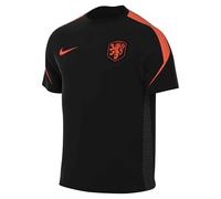 NIKE Maillot De Football À Manches Courtes Dri-Fit De L'Équipe des Pays-Bas (Homme), Black/Hyper Crimson/Hyper Crimson, IB4977-010, XS