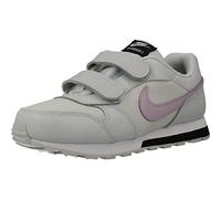 Nike MD Runner 2 (PS) Chaussures de Gymnastique, Photon Dust/Lilac glacé/Off Noir/Blanc, 32 EU