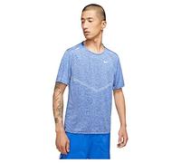 Nike Men's Shirt M NK DF Rise 365 SS, Game Royal/HTR/Reflective Silv, CZ9184-482, XL
