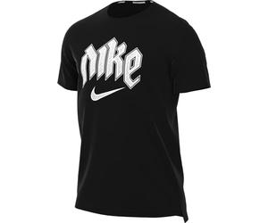 Nike Men's Shirt M NK DF Run Dvn Miler SS, Black/Reflective Silv, DX0839-010, L
