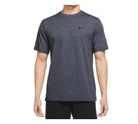 Nike Men's Shirt M NK DF UV Hyverse SS, Obsidian/HTR/Black, DV9839-451, L