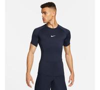 Nike Men's Shirt M NP DF Tight Top SS, Obsidian/White, FB7932-451, L