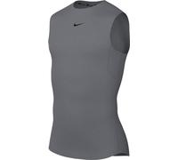 Nike Men's Shirt M NP DF Top SL Tight, Smoke Grey/Black, FB7914-084, XL