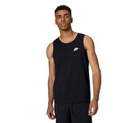 Nike Men's Shirt M NSW Club - Tank, Black/White, BQ1260-010, L-T