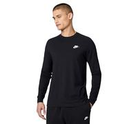 Nike Men's Shirt M NSW Club Tee - Ls, Black/White, AR5193-010, 3XL