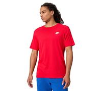 Nike Men's Shirt M NSW Club Tee, University Red/White, AR4997-657, M