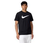 Nike Men's Shirt M NSW Tee Icon Swoosh, Black/White, DC5094-010, S