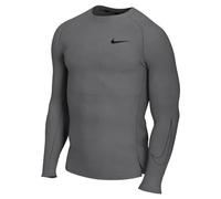 Nike Mens Top M NP DF Tight Top Ls, Iron Grey/Black/Black, DD1990-068, L
