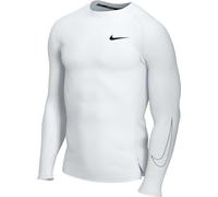 Nike Mens Top M NP DF Tight Top Ls, White/Black/Black, DD1990-100, 2XL