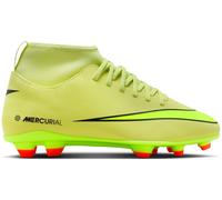 Nike Mercurial Superfly 10 Junior Firm Ground Football Boots Volt/Crimson 3 (35.5) Male