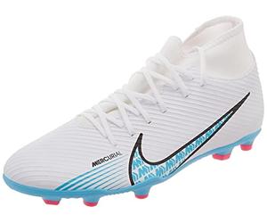 NIKE Mercurial Superfly 9 Club FG/MG White Baltic Blue Pink Blast 45.5