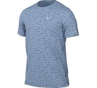 Nike Miler Breathe Dri-Fit HJ4181-422 Haut de Course à Manches Courtes pour Homme, Bleu psychique/argenté réfléchissant, Taille L
