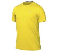 Nike Miler Haut De Running À Manches Courtes Dri-Fit UV pour Homme, Lightening/Reflective Silv, DV9315-718, S