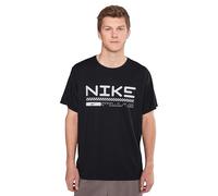 NIKE Miler Haut De Running d'hiver À Manches Courtes pour Homme, Black/Reflective Silv, HV2676-010, XL