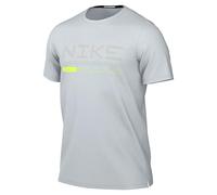 NIKE Miler Haut De Running d'hiver À Manches Courtes pour Homme, Pure Platinum/Volt/Reflective Silv, HV2676-043, M