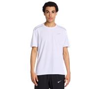 Nike T-shirt de running Drifit Miler Blanc L Homme