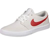 Nike Mixte Adulte SB Portmore II Solar CNVS Chaussures de Fitness, Multicolore (Vast Grey/University Red/White/Black 000), 42.5 EU
