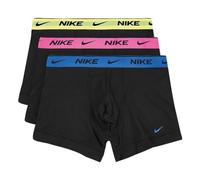 Nike Mixte Boxershorts Trunk (Lot De 3) Ankle, Noir - Bleu - Rose - Jaune, L EU
