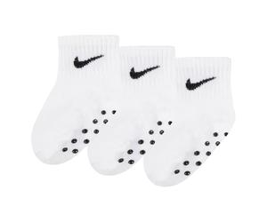Nike Mixte Core Swoosh Baby (12-24m) Ankle Gripper Socks Shirt, Blanc/noir., 12 Mois EU