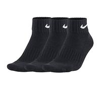 Nike Mixte Cush - 3p Value Socquettes, Noir (Black/White 001), L EU