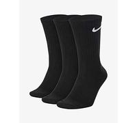 Nike Mixte Cush Crew - 3p Value Chaussette, Noir/ Blanc, S EU