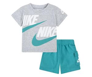 Nike Mixte Enfant B NSW HBR CARGO FT SHORT SET, DUSTY CACTUS, 2 Ans EU