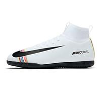 Nike Mixte Enfant Chaussures de Futsal, Blanc (White/Black/White 000), 36.5 EU