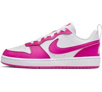 NIKE Court Borough Low Recraft Sneaker, Blanc Laser Fuchsia, 38.5 EU