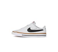 Nike Mixte enfant Court Legacy Big Kids Shoe, White Black Desert Ochre Gum Light Brown, 37.5 EU