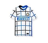 Nike Mixte enfant Inter Y Nk Brt Stad Jsy Aw T shirt, White/(Black) (Full Sponsor), M EU