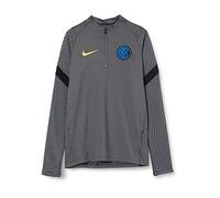 Nike Mixte enfant Inter Ynk Dry Strke Dril Topcl T shirt manches longues, Dark Grey/Black/(Tour Yellow) (No Sponsor-3rd), L EU