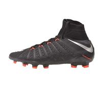 Nike Mixte Enfant Jr. Hypervenom Phantom 3 Dynamic Fit FG Chaussures de Football, Noir (Black/Metallic Silver-Black-an), 38 EU