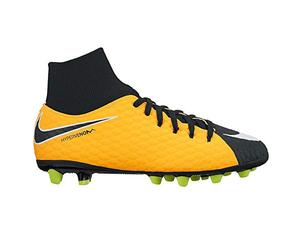 Nike Mixte Enfant Jr. Hypervenom Phelon 3 DF AG-Pro Chaussures de Football, Orange (Laser Orange/Black-White-Volt), 35.5 EU