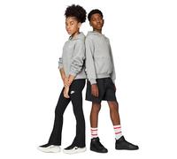 Nike Mixte Enfant K NSW Club FLC HDY Lbr Hooded Long Sleeve Top, DK Grey Heather/White, 12-13 Ans EU